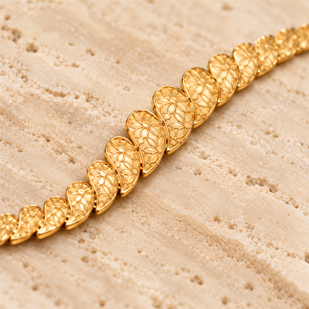 Floral Leaf Bracelet