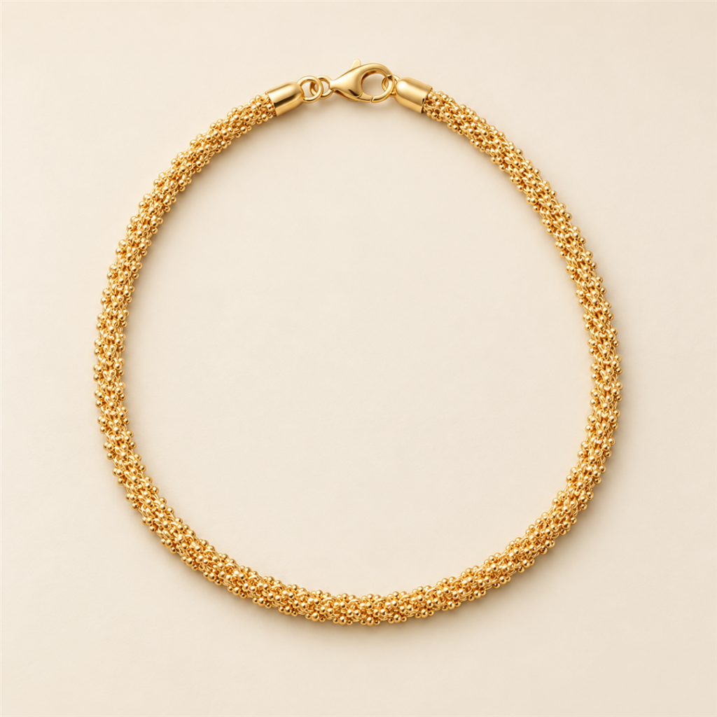 Model wearing Woven Rope Bracelet